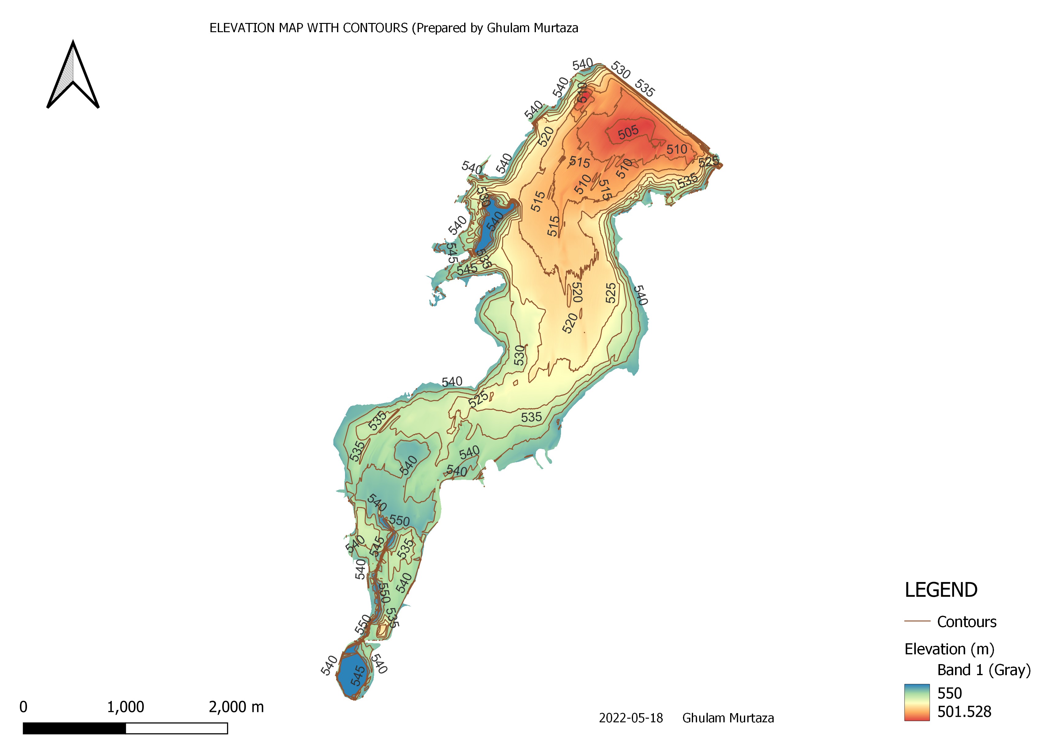 Elevation & Contour Map